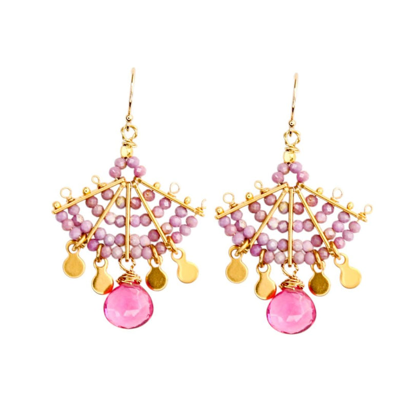 Adagio Earrings in Pinks