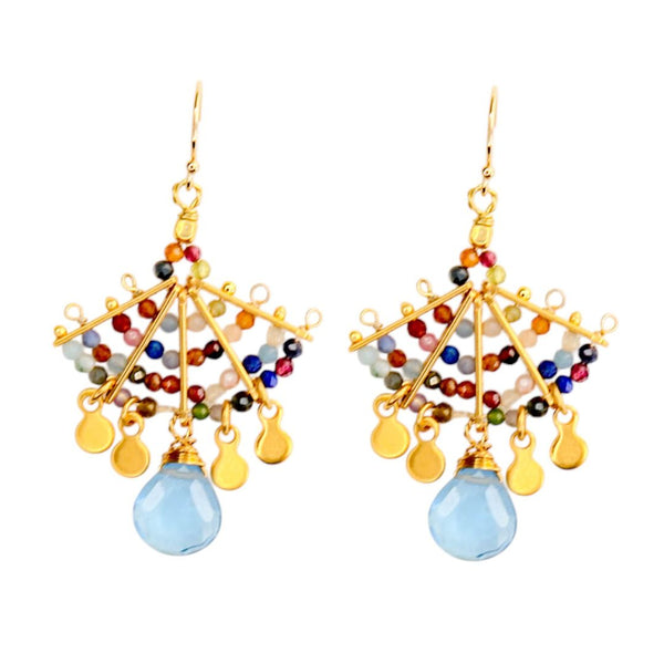 Adagio Earrings in Blue Multi