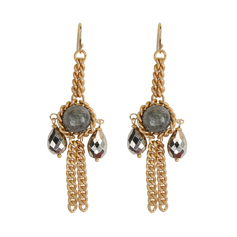 Axis Earring in Slate Lab