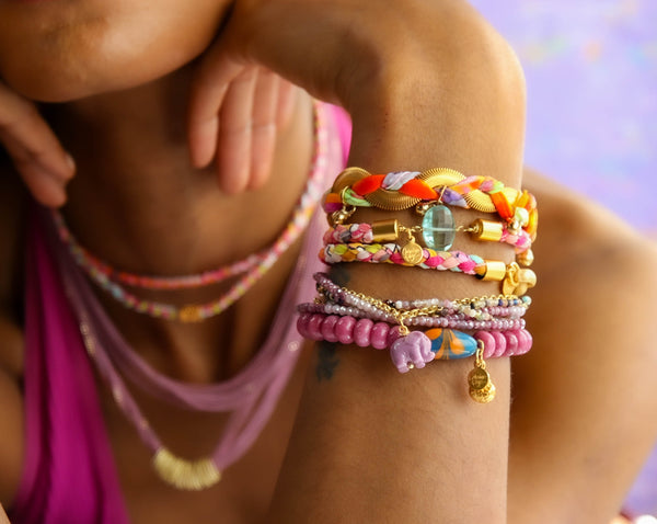 Dharma Elastic Bracelet in Periwinkle