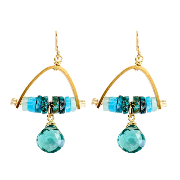 Bridge Earrings in Turquoise