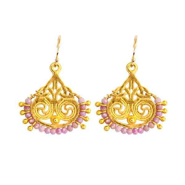 Deco Earrings in Lavender