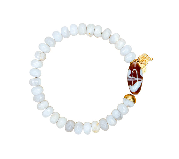 Dharma Elastic Bracelet in Ivory