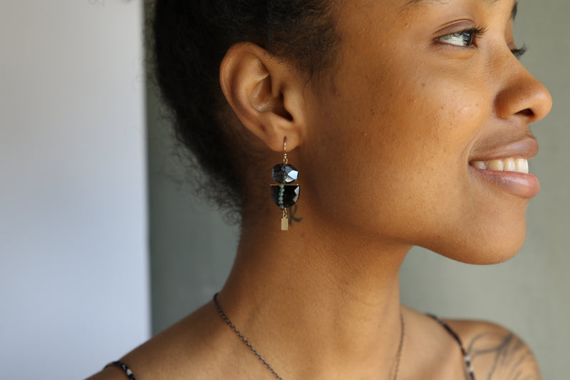 Duet Earrings in Berry Pink