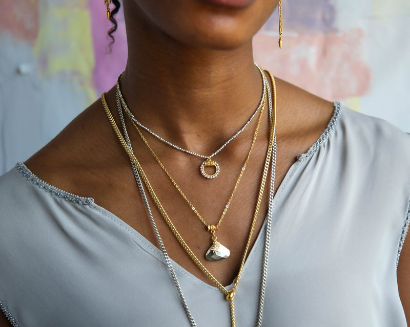 Simms Adjustable Pendant in Cherry Moonstone