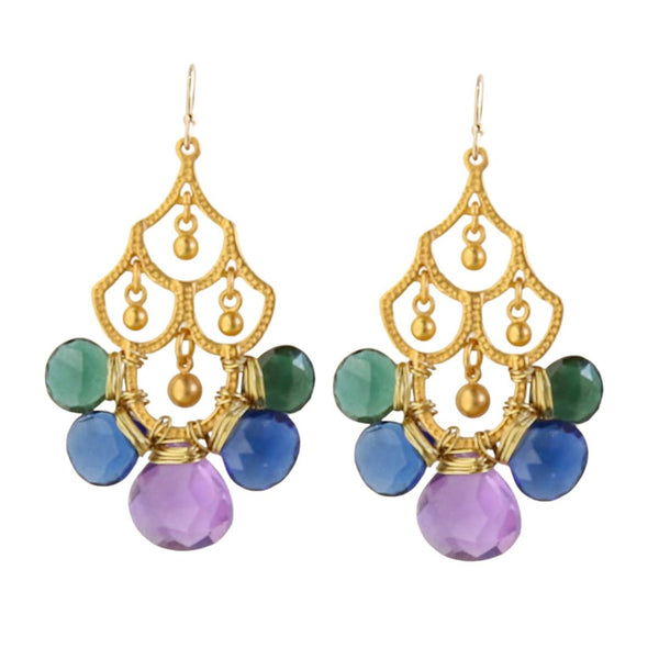 Frances Earrings in Jewel Multi