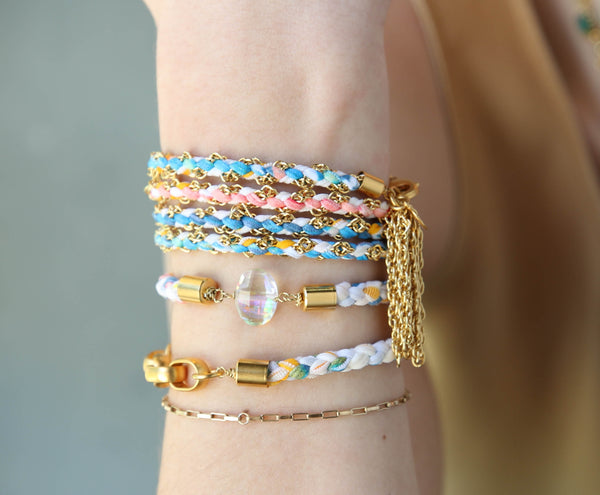 Glee Stretch Bracelet in Pinks