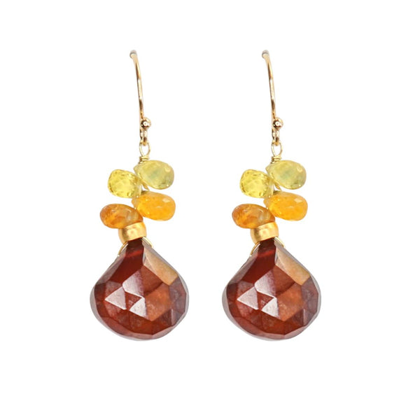 Glimmer Earrings in Sunstone