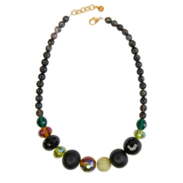Guru Beaded Necklace in Blacks