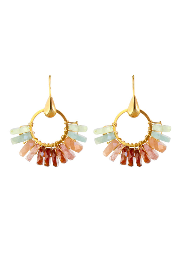 Jalisco Earrings in Sunstone Multi