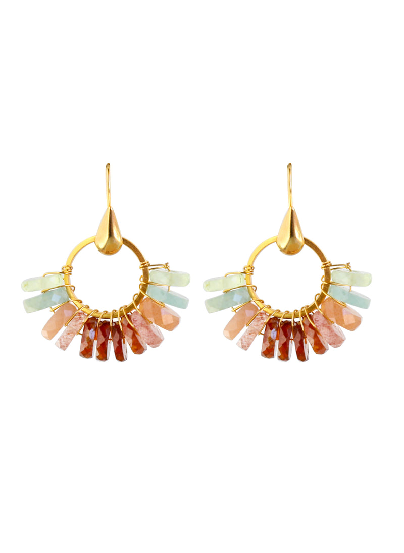 Jalisco Earrings in Sunstone Multi