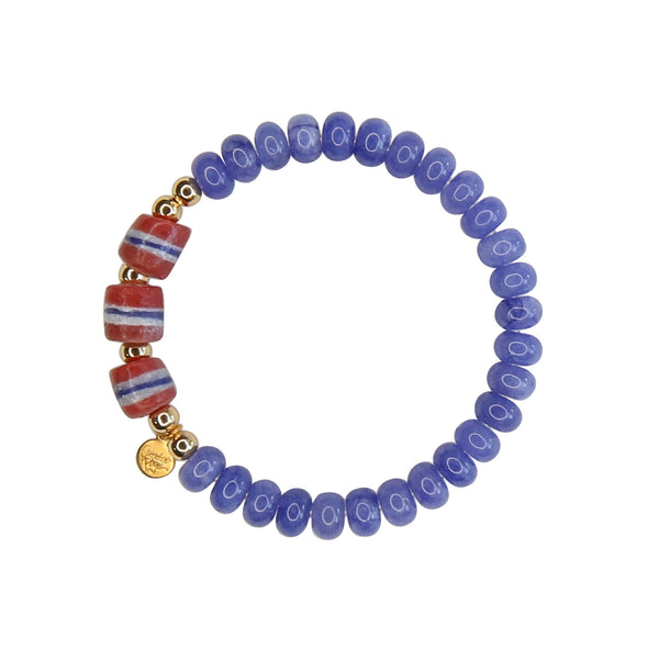 Kia Elastic Bracelet in Periwinkle