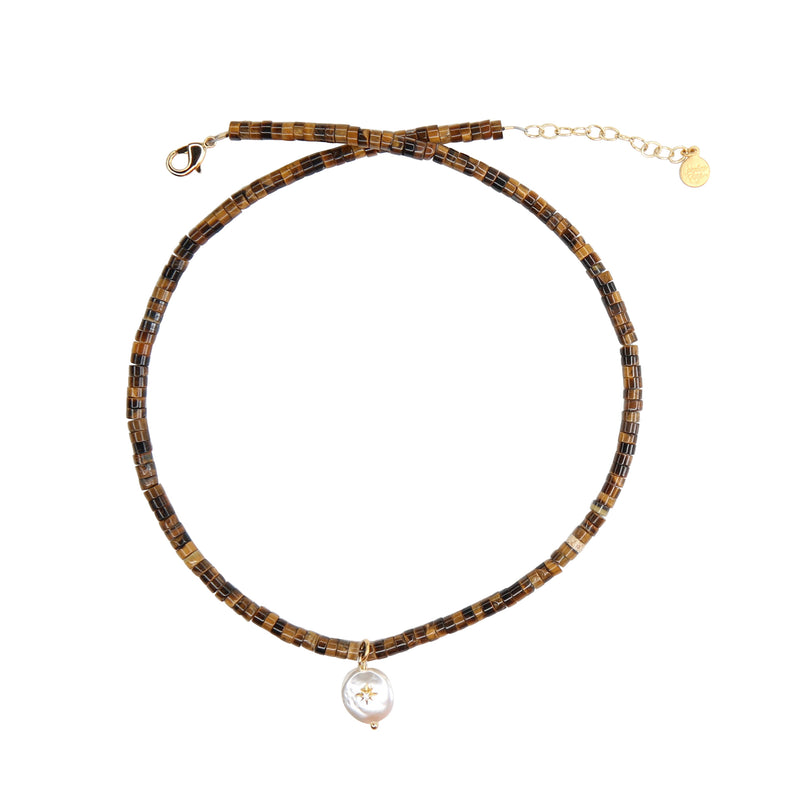 Marisol Choker in Tiger's Eye