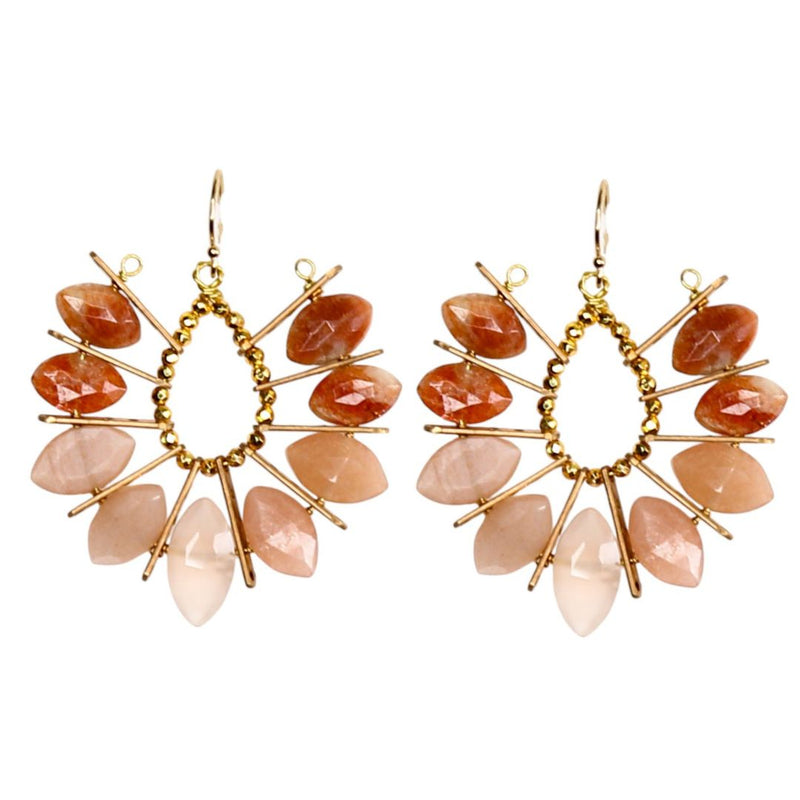 Marquis Earrings in Blush Tones