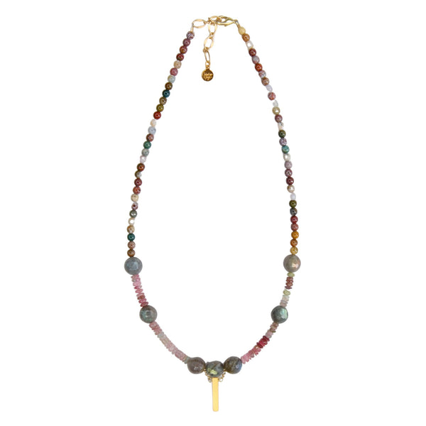 Mira Necklace in Labradorite