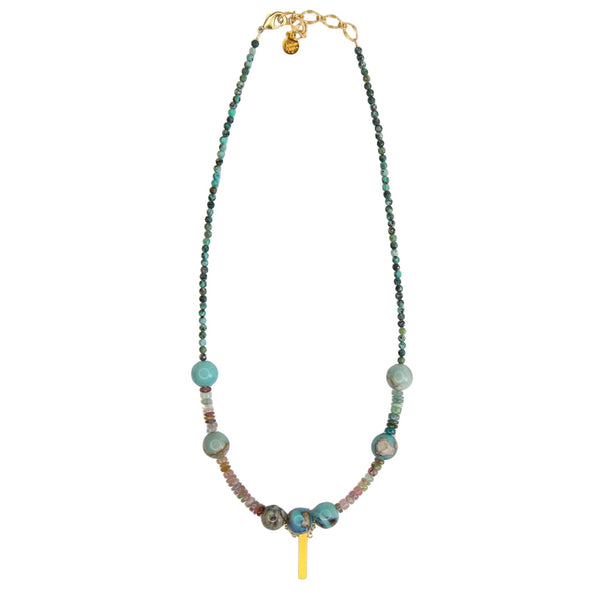 Mira Necklace in Peruvian Opal