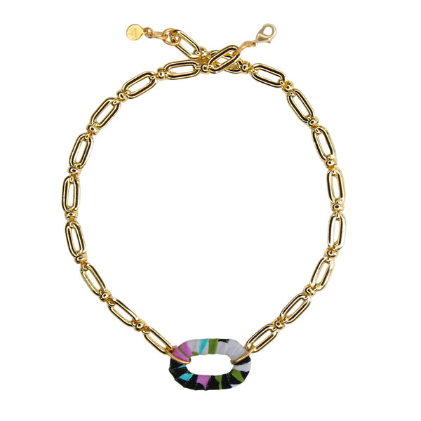 Nomi Link Bracelet in Black Multi