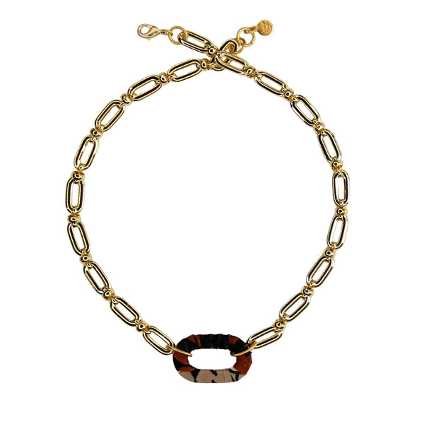 Nomi Link Bracelet in Rust