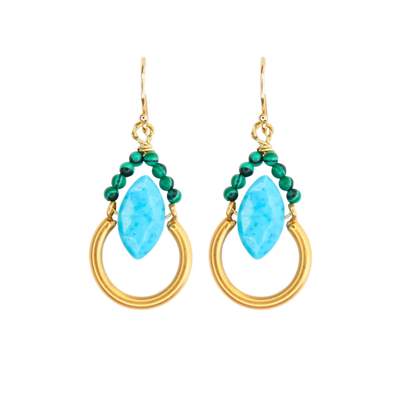Pendula Earrings in Turquoise