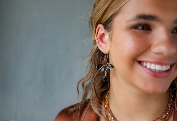 Persia Earrings in Black