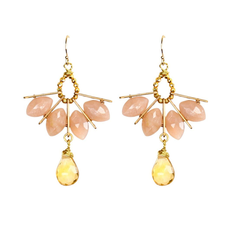 Persia Earrings in Blush