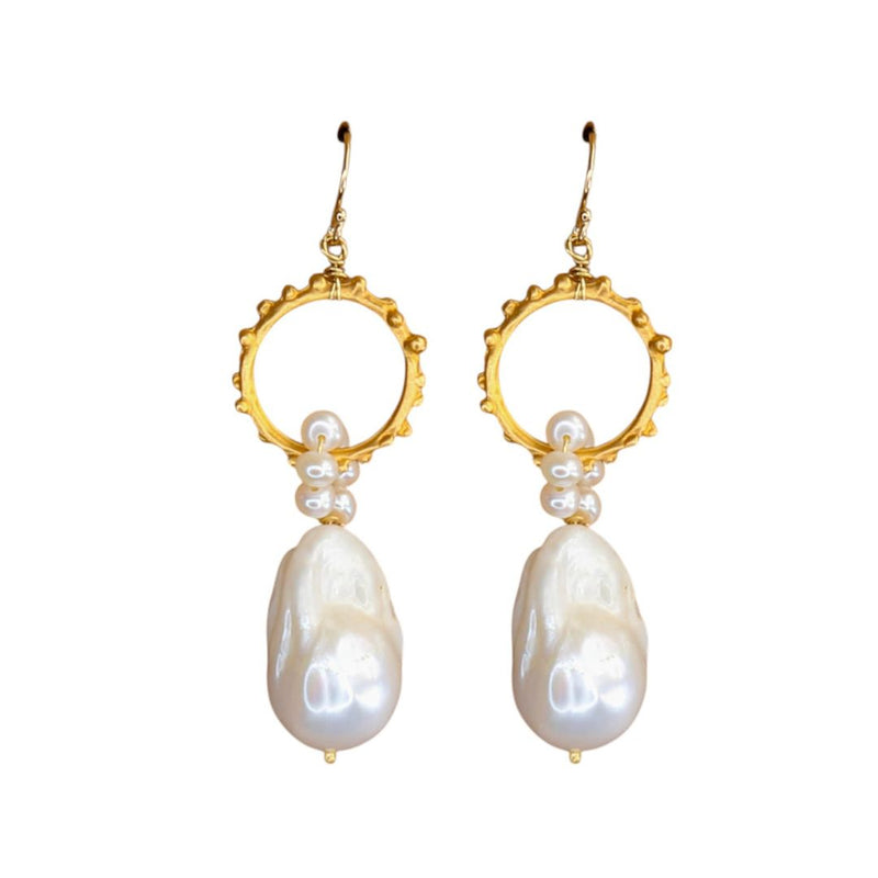 Rocca Earrings in Pearl
