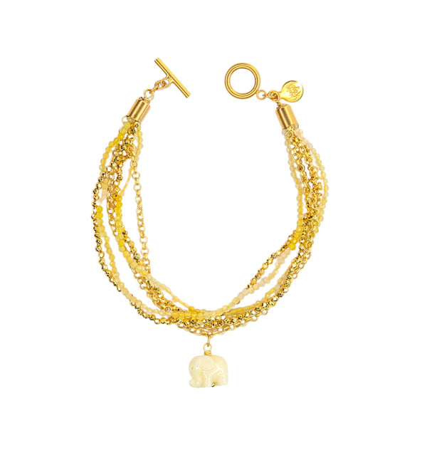 Sahara Bracelet in Gold and Ivory