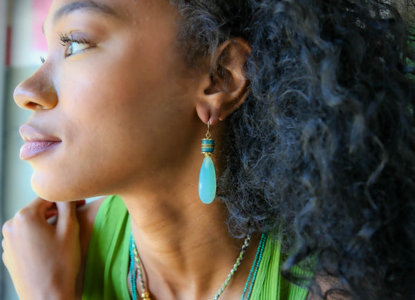 Sefira Earrings in Pyrite