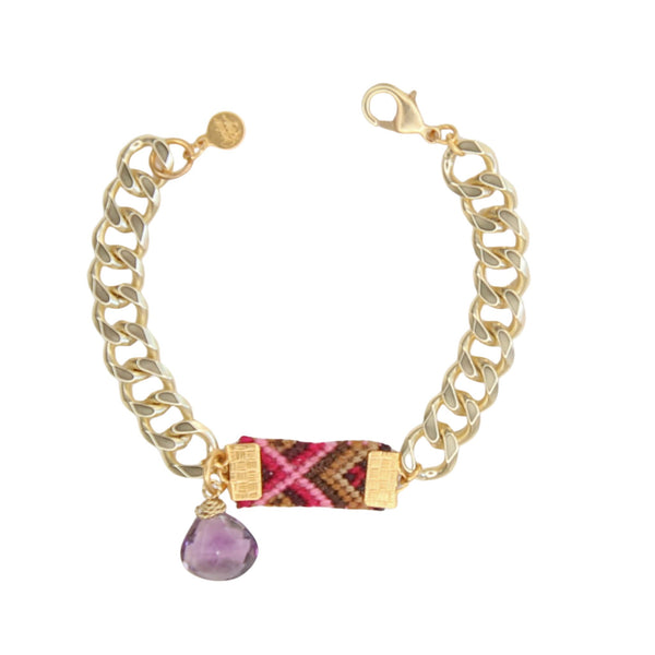 Sierra Link Bracelet in Plumwood