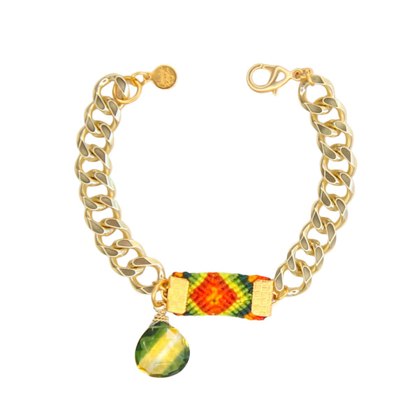 Sierra Link Bracelet in Zesty Orange