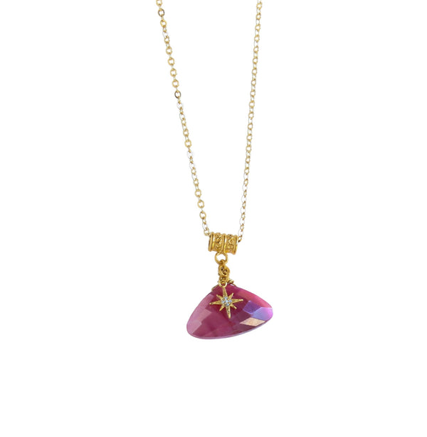 Simms Adjustable Pendant in Cherry Moonstone