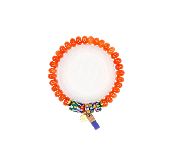 Skittles Elastic Bracelet in Aura Orange