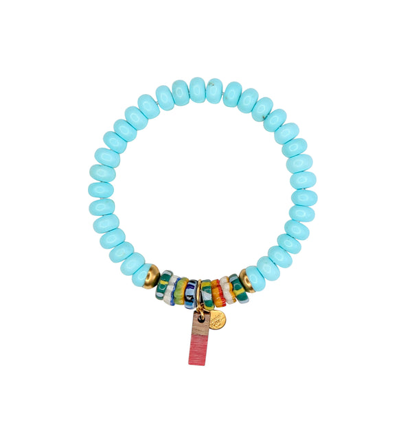 Skittles Elastic Bracelet in Ocean Blue