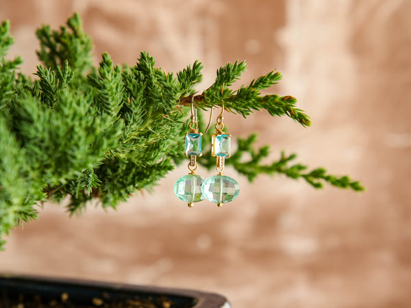 Socialite Earrings in Clear Quartz