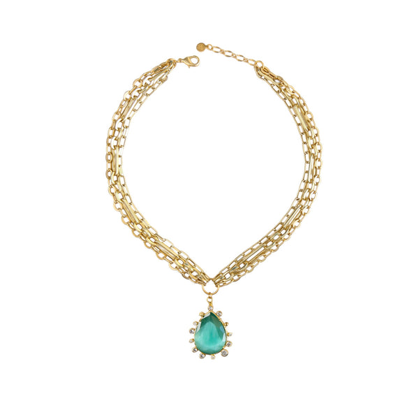 Soléa Pendant Necklace in Emerald