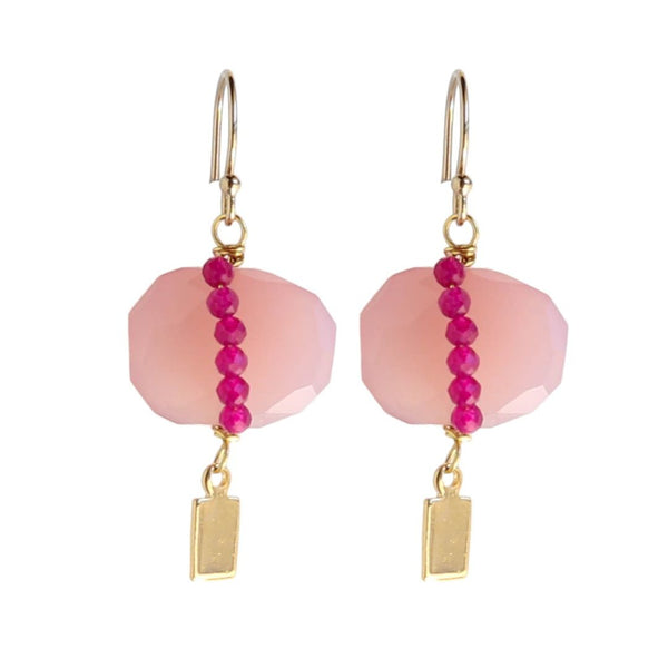 Solo Earrings in Pale Pink
