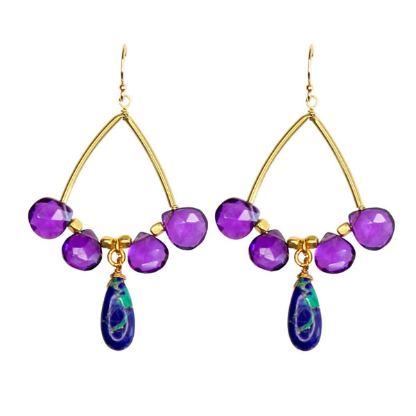 Sonata Earrings in Amethyst