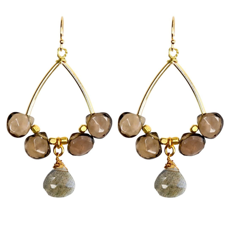 Sonata Earrings in Labradorite