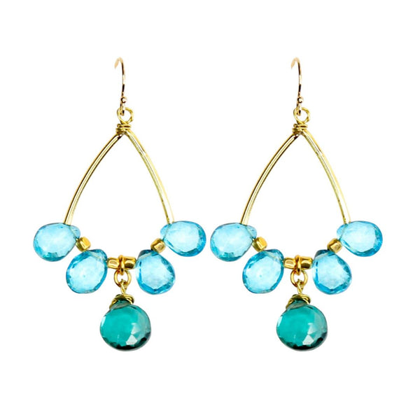 Sonata Earrings in Ocean Blue