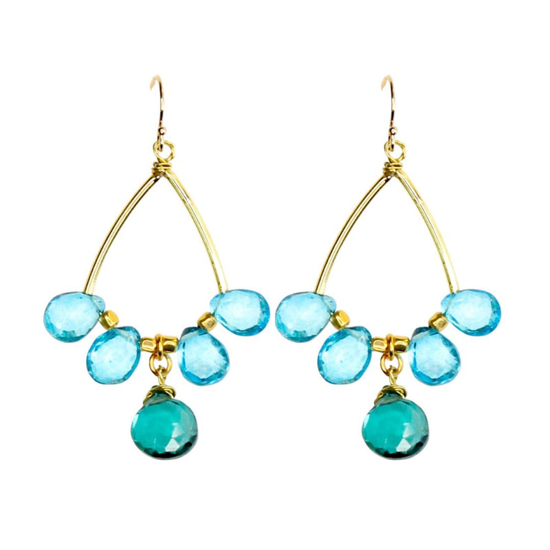 Sonata Earrings in Ocean Blue