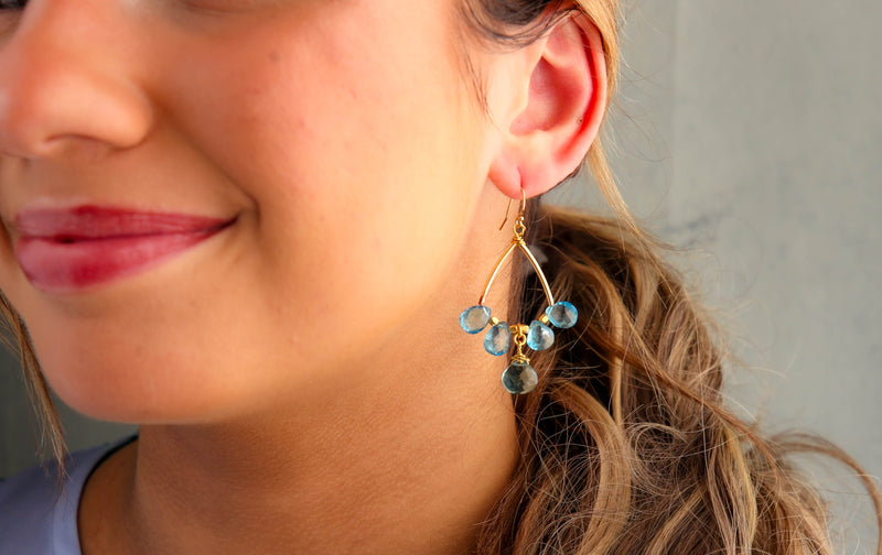 Sonata Earrings in Pinks