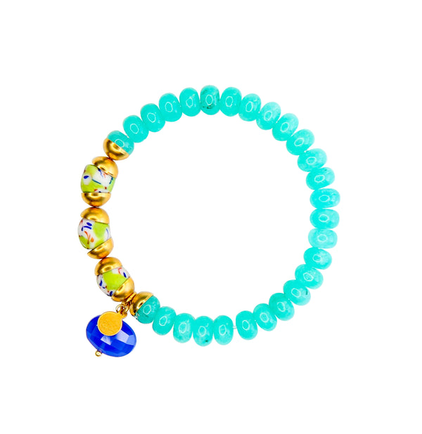 Capri Elastic Bracelet in Mint