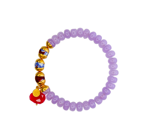 Capri Elastic Bracelet in Periwinkle