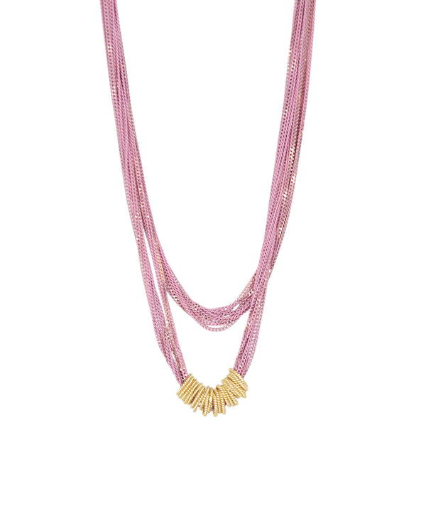 Tango Long Necklace in Pinks