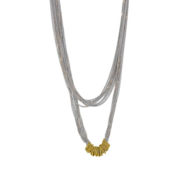 Tango Long Necklace in White