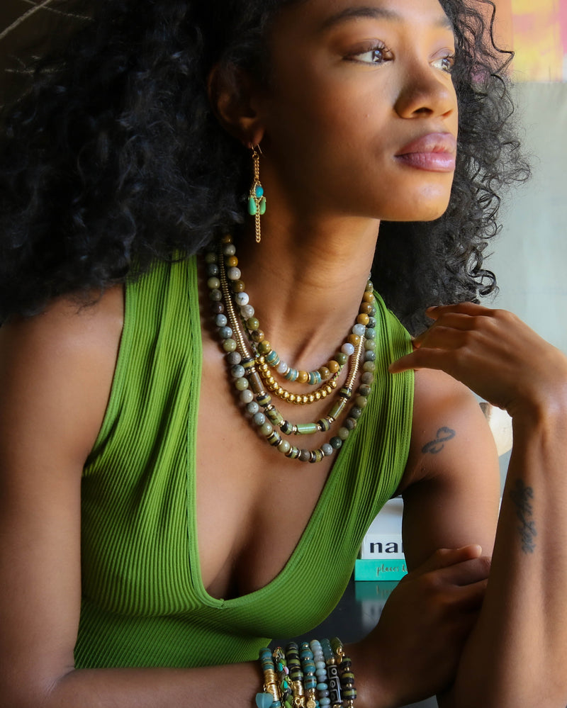 Sheba Beaded Necklace in Canyon Multi