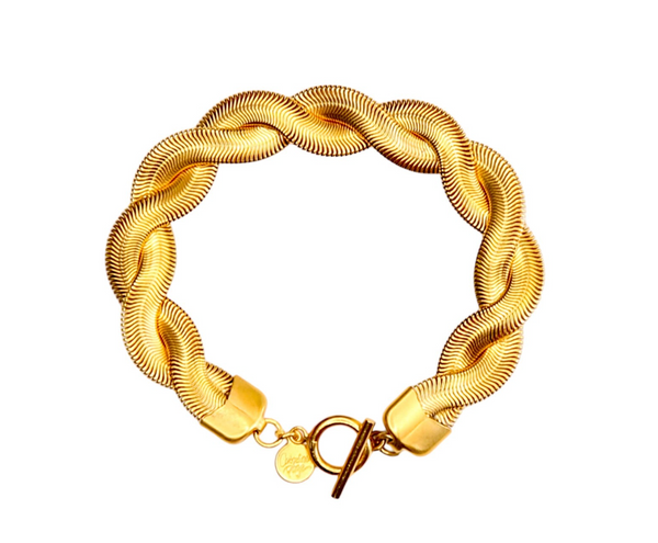 Maze Bracelet in Gold